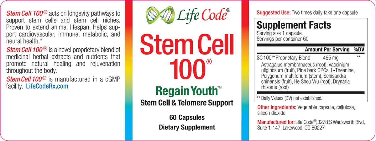 Life Code Stem Cell 100% Vegetarian Anti-Aging & Stem Cell Supplement