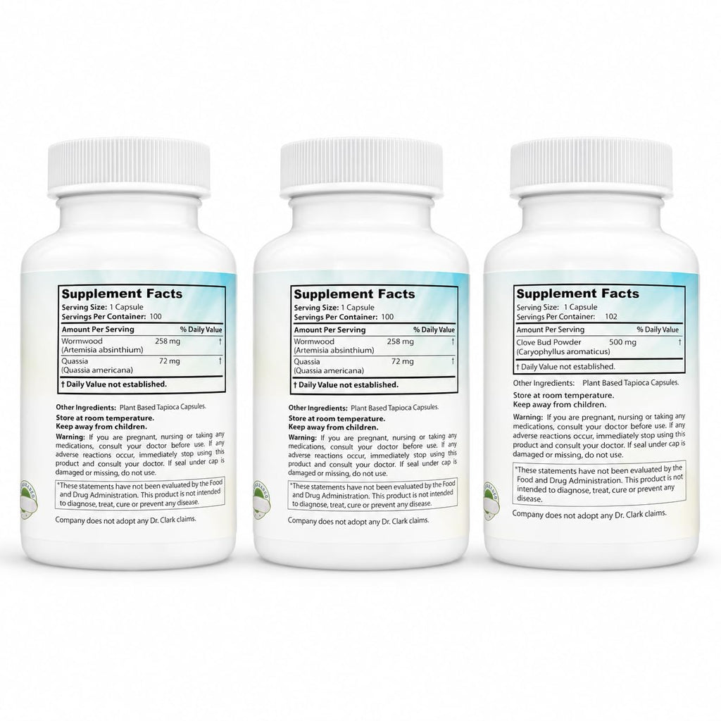Dr Clark Intestine Support & Cleanse Kit - 3 Herbal Supplements - image 2