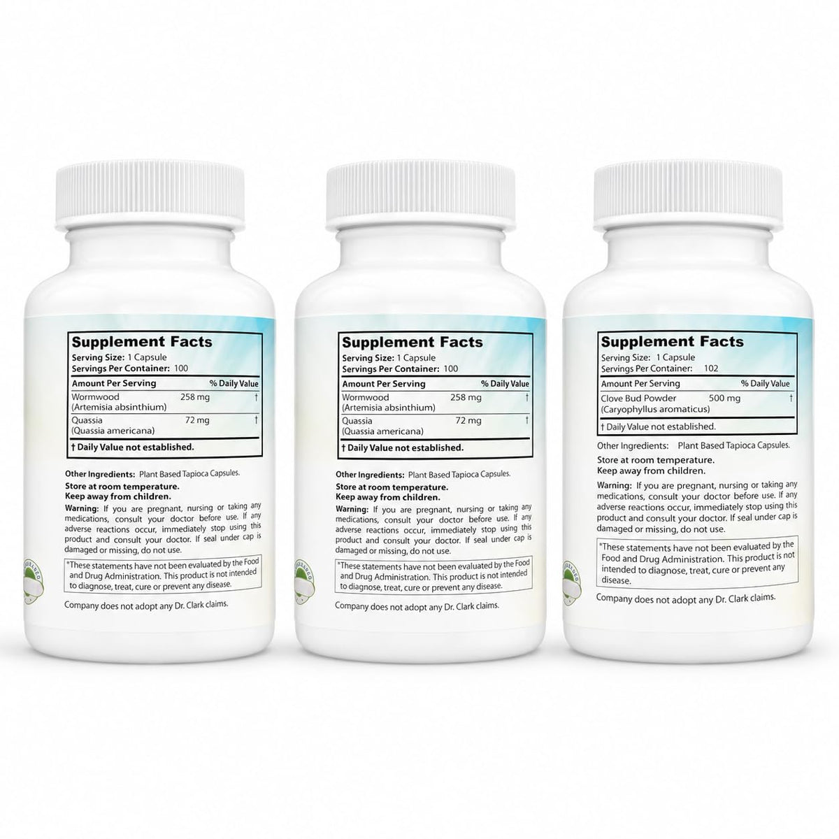 Dr Clark Intestine Support & Cleanse Kit - 3 Herbal Supplements - image 2