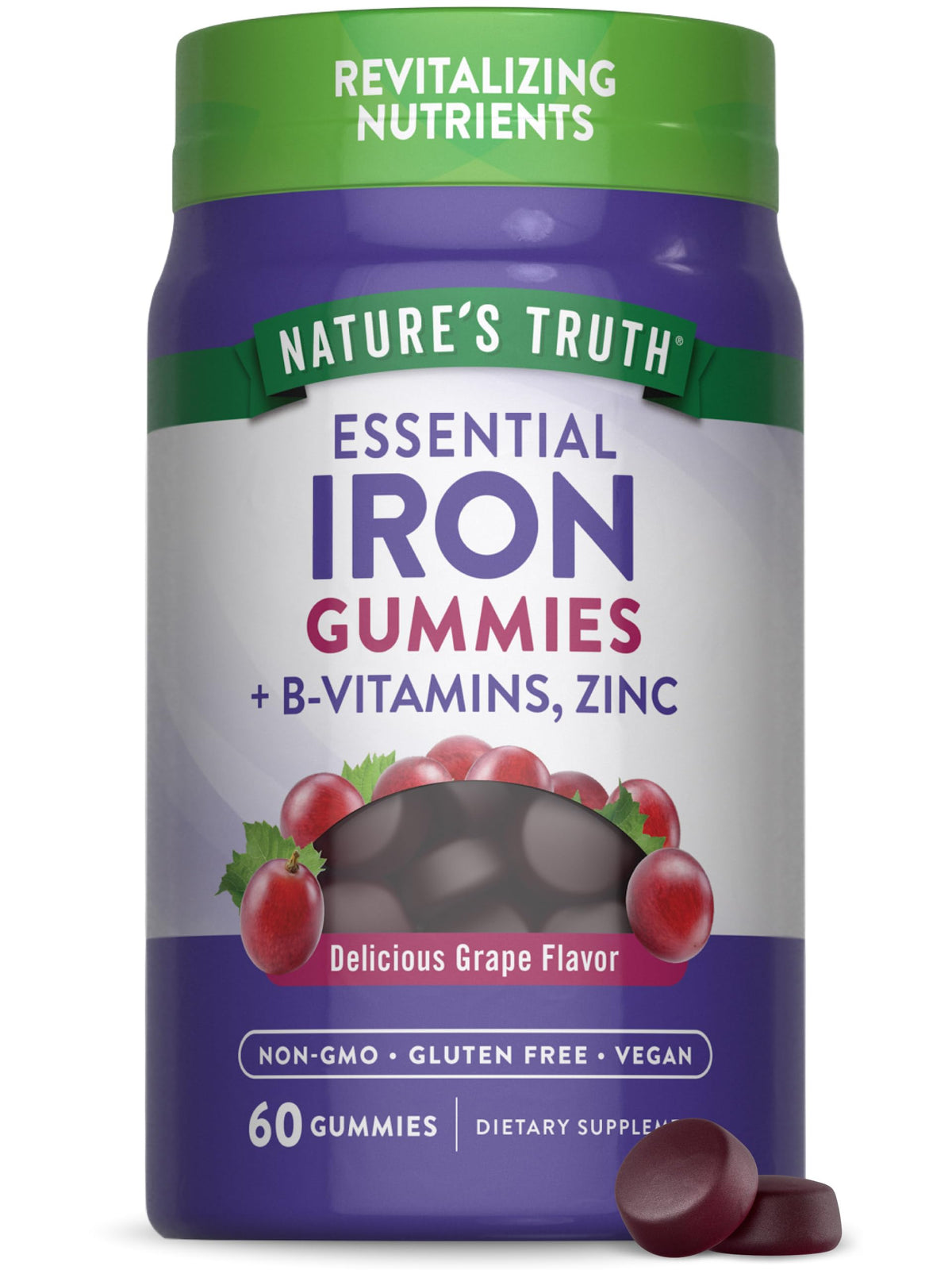 Nature's Truth Iron Gummies - 60 Count