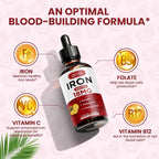 dilib Liquid Iron Supplement for Women & Men Iron Drops Iron