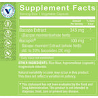The Vitamin Shoppe Bacopa 500mg Brain Support - 100 Capsules - image 2