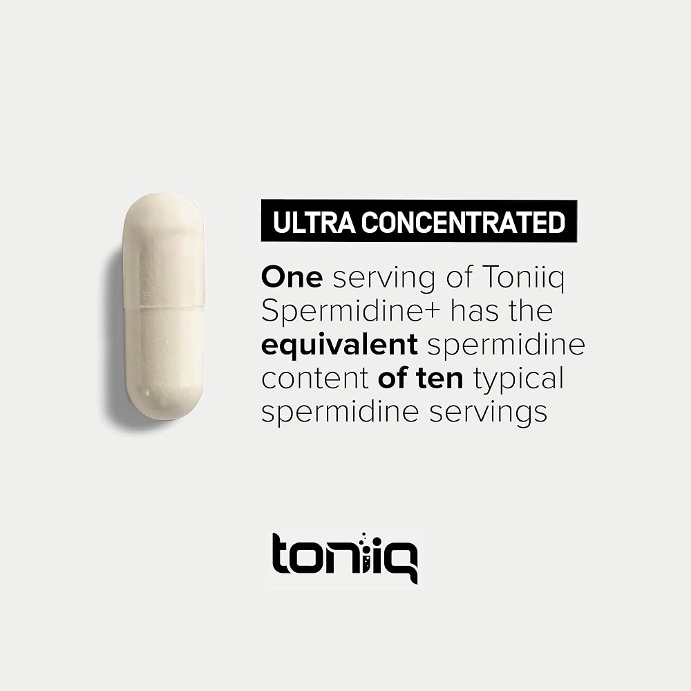 Toniiq Ultra Concentrated Spermidine 22mg - 60 Capsules - image 4