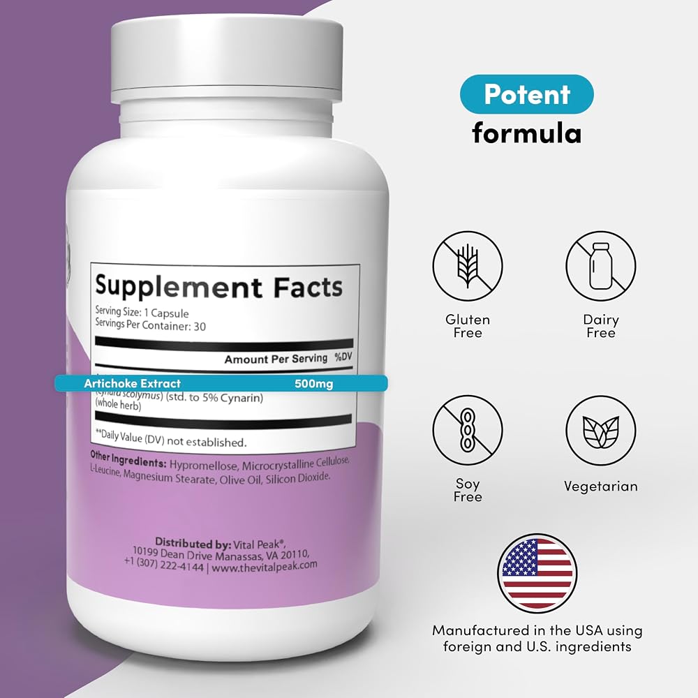Vital Peak Artichoke 500 mg Parent