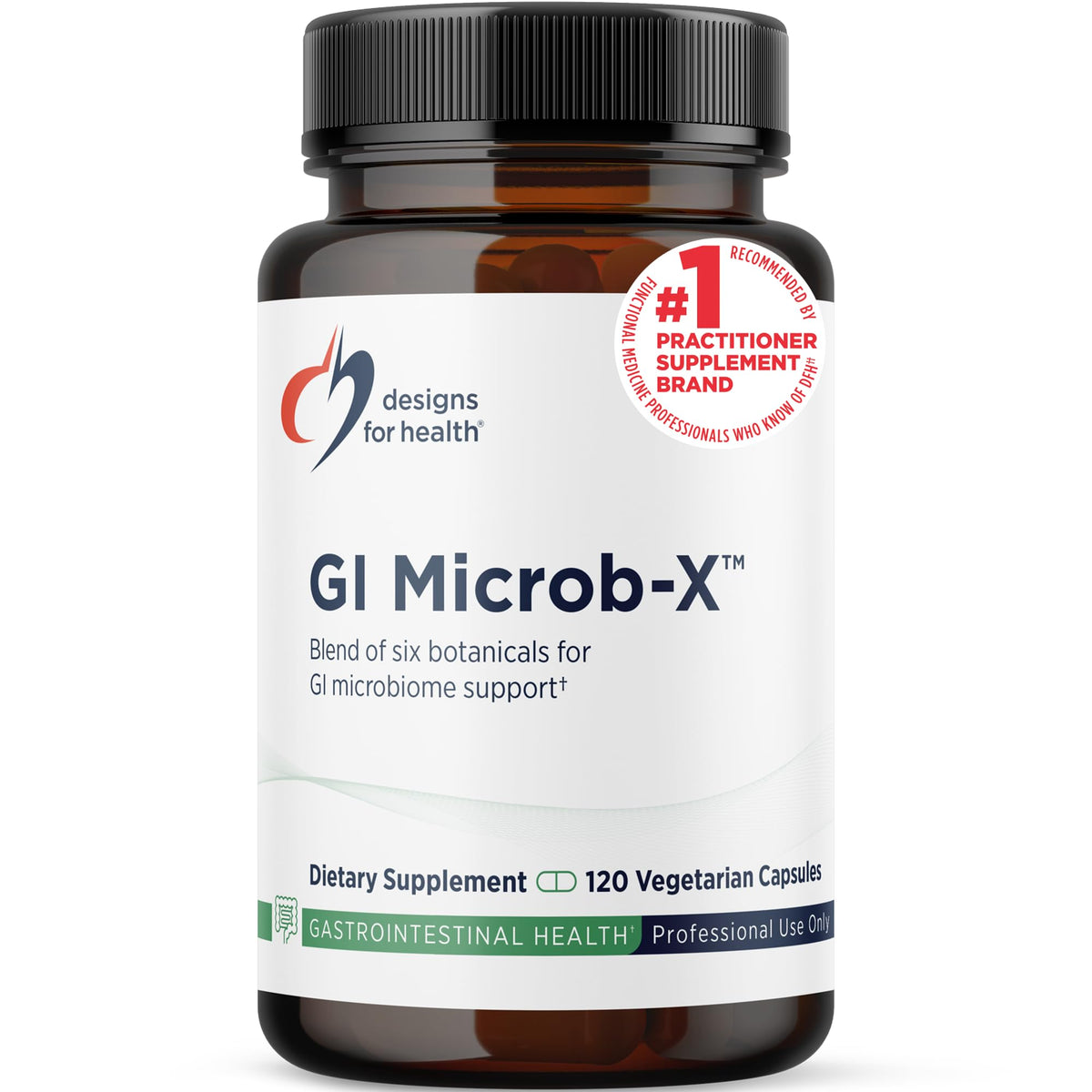 Designs for Health GI Microb-X Botanical Gut Support - 120 Vegetarian Capsules