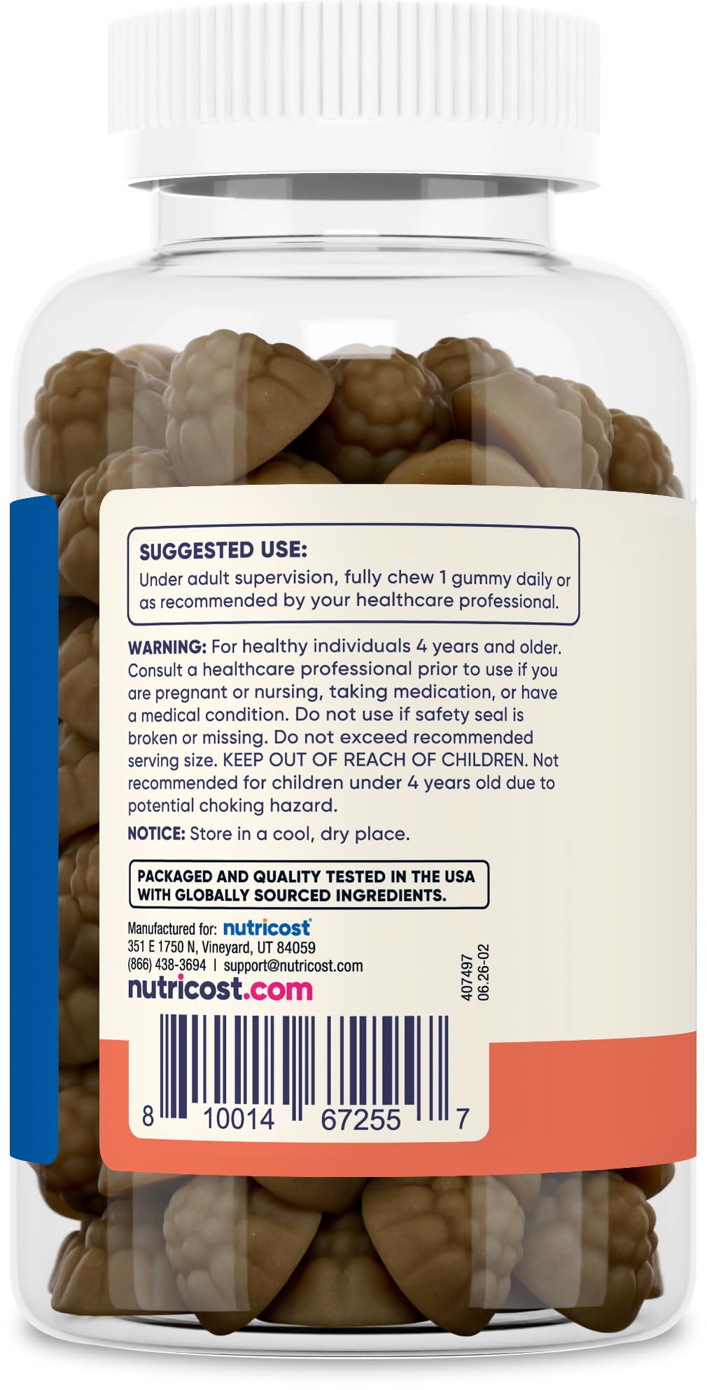 Nutricost Kids Multivitamin Gummies Mixed Berry - 120 Gummies - image 4