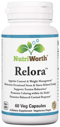 NutriWorth Relora 300mg Stress & Weight Management - 60 Vegetarian Capsules