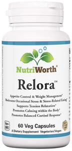 NutriWorth Relora 300mg Stress & Weight Management - 60 Vegetarian Capsules
