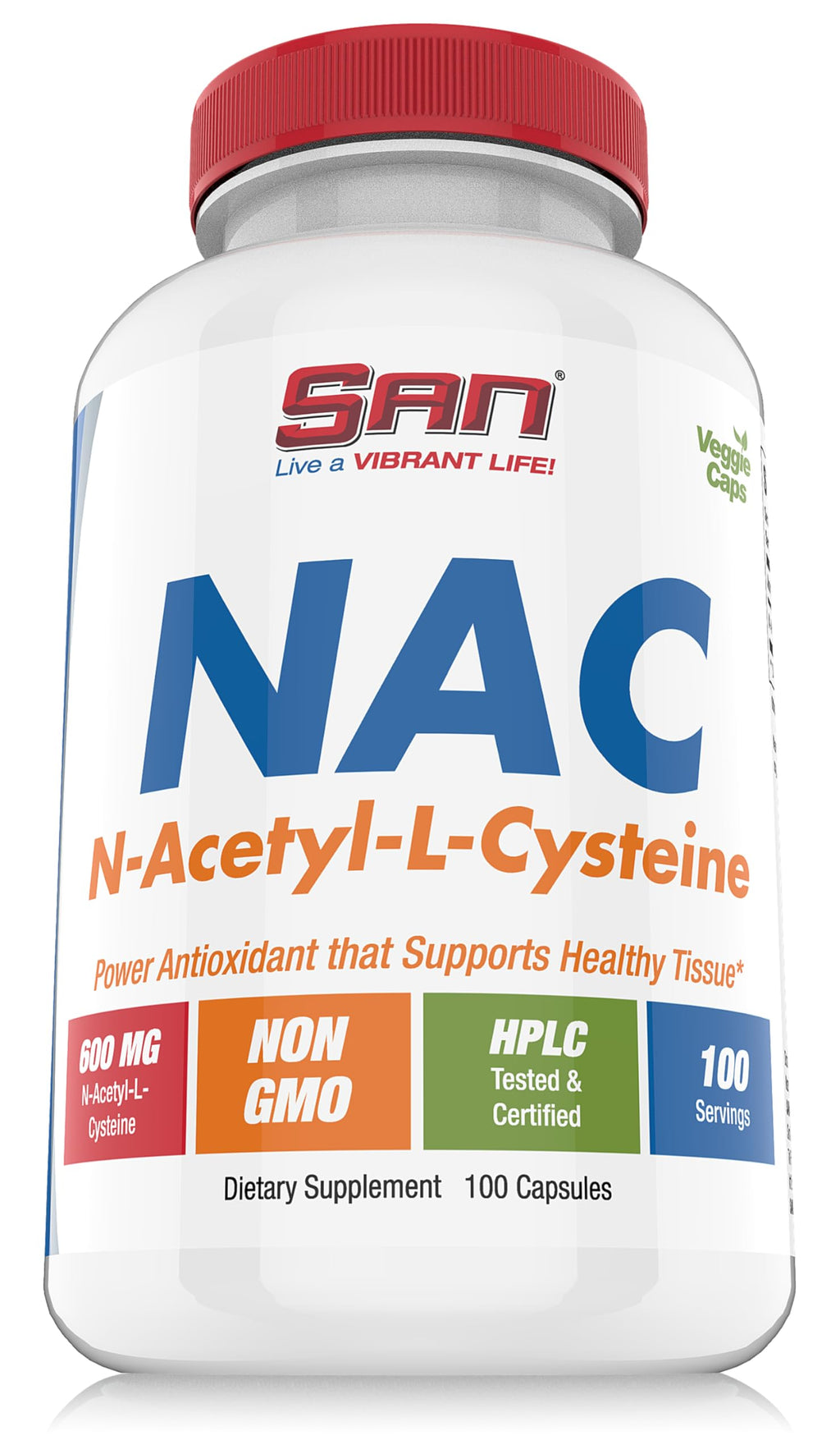 SAN N-Acetyl-L-Cysteine (NAC) 600 mg - 100 Capsules - image 5
