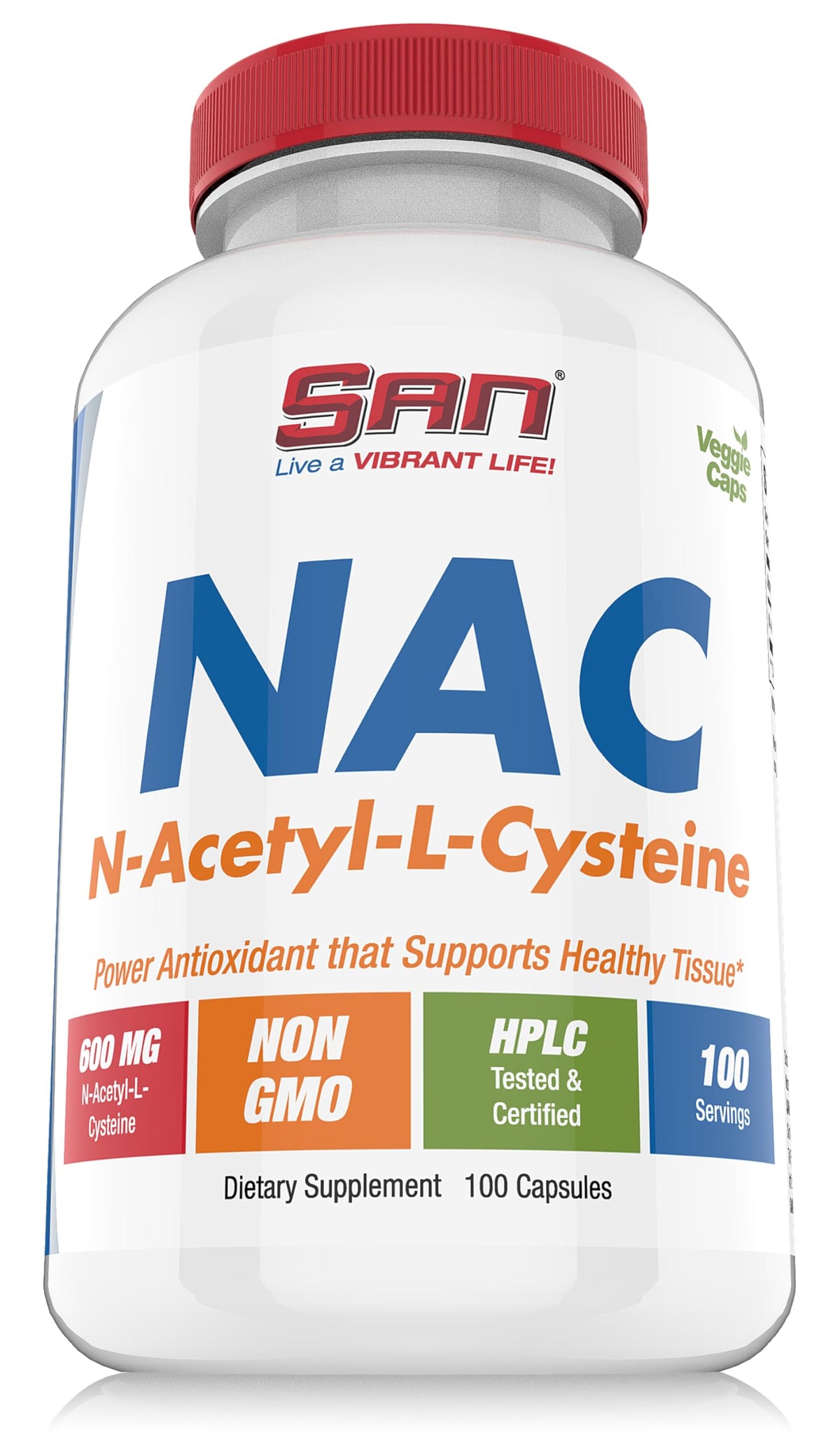 SAN N-Acetyl-L-Cysteine (NAC) 600 mg - 100 Capsules - image 5