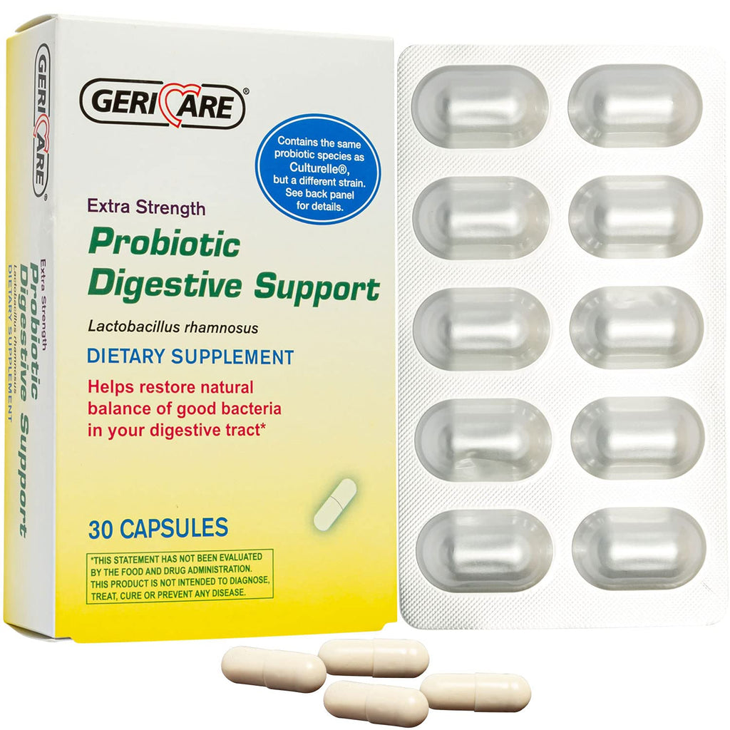 GeriCare Probiotic Digestive Support 20 Billion CFU - 30 Capsules