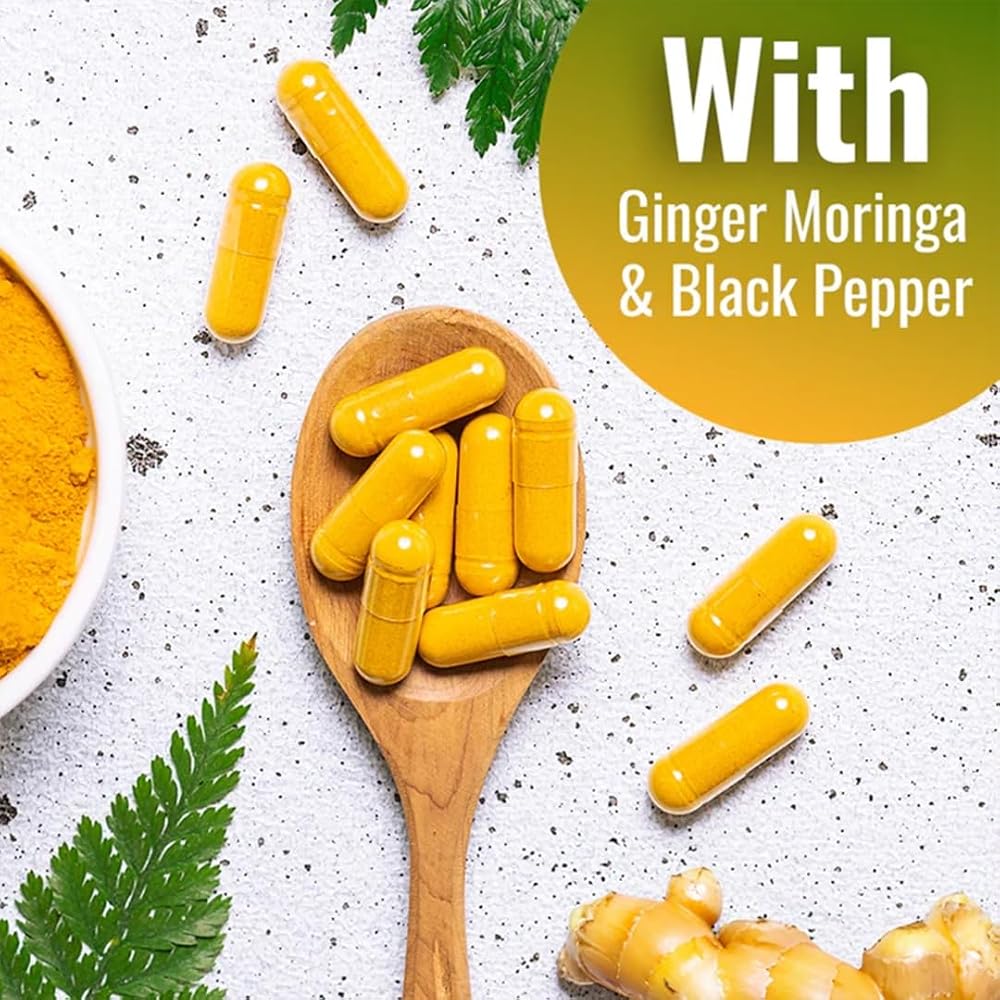 Vitamatic Turmeric Curcumin with Black Pepper, Ginger & Moringa - image 7