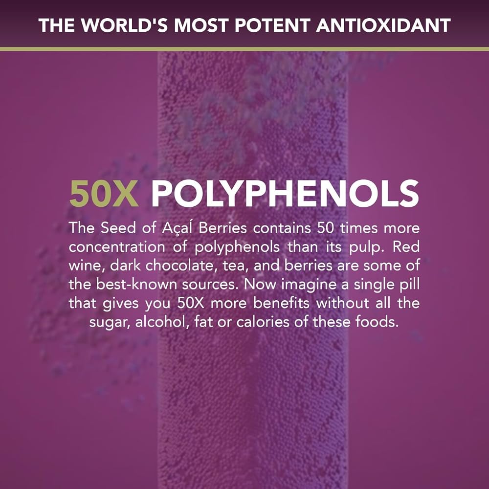 Power Seed Acai Nitric Oxide Booster - 60 Capsules - image 5