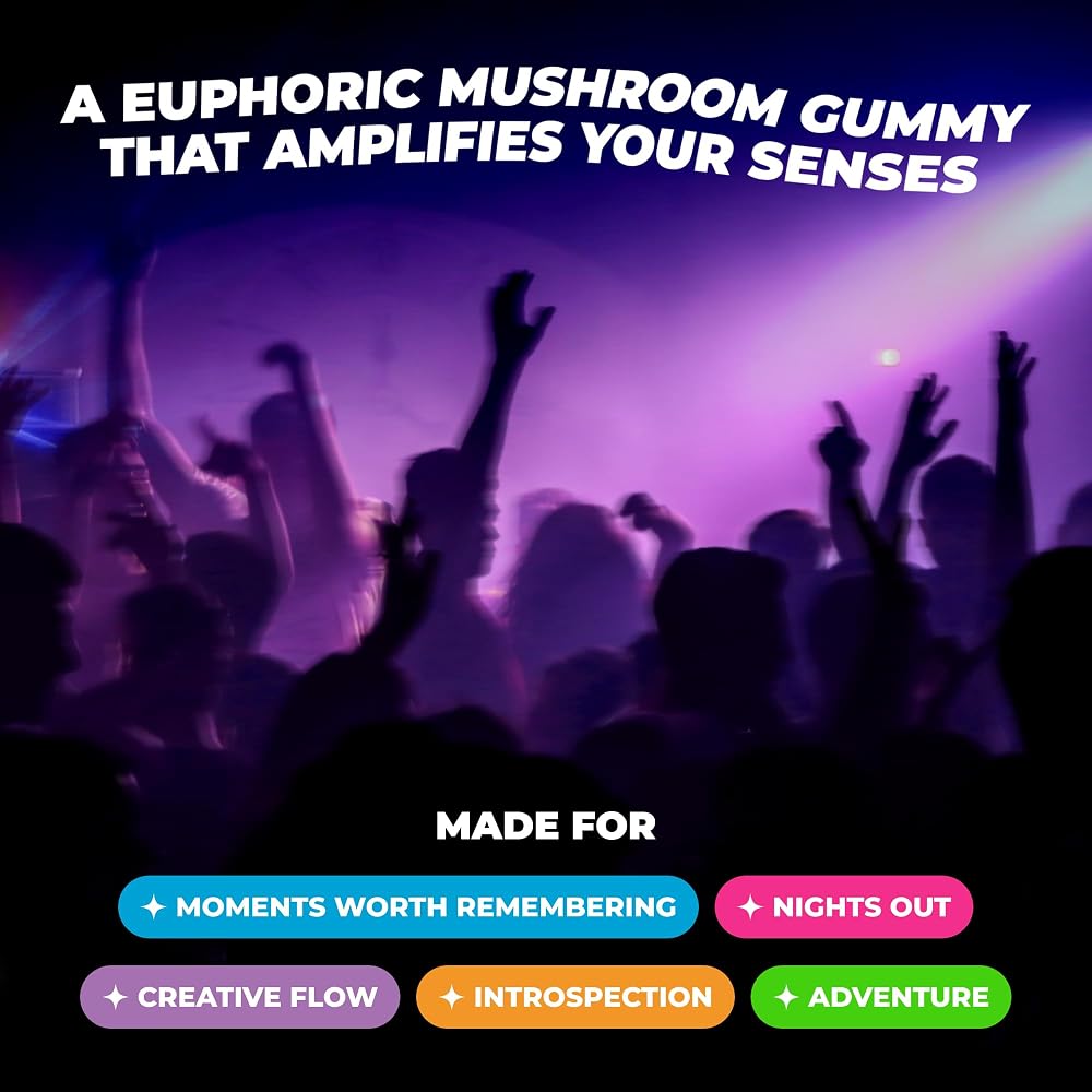 Shrumfuzed Mushroom Gummies Blue Lemonade - 10 Count - image 2