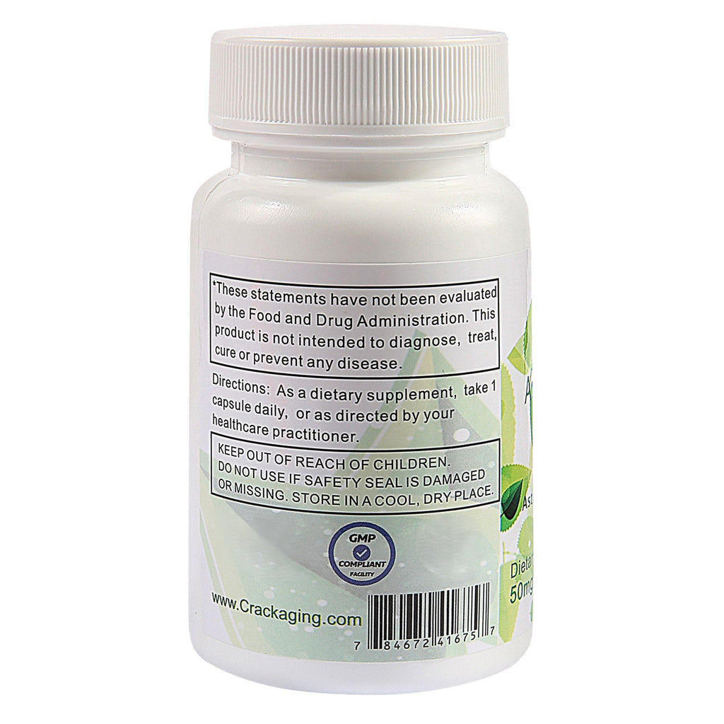 Crackaging Astragaloside IV 98% 50mg Healthy Aging - 30 Capsules - image 3