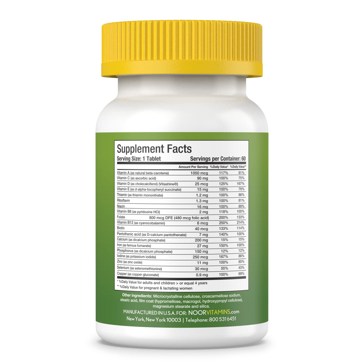 Noor Vitamins Women's Multivitamin & Mineral Once Daily - 60 Capsules - image 2
