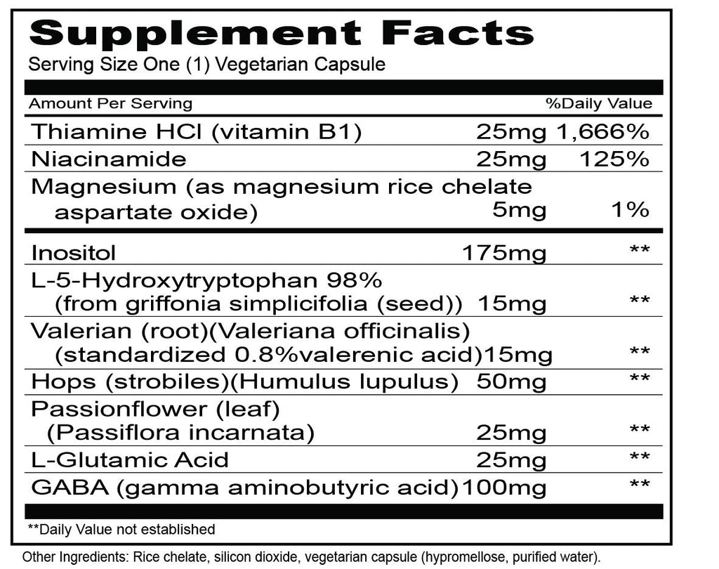 Priority One 5-HTP with GABA - 90 Vegetarian Capsules - image 2