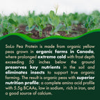 FOLONA SOLO Organic Pea Protein Isolate Powder - 2.7 lbs - image 4