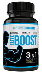 Maximum Slim Elite Boost 3 in 1 Testosterone Support - 120 Capsules