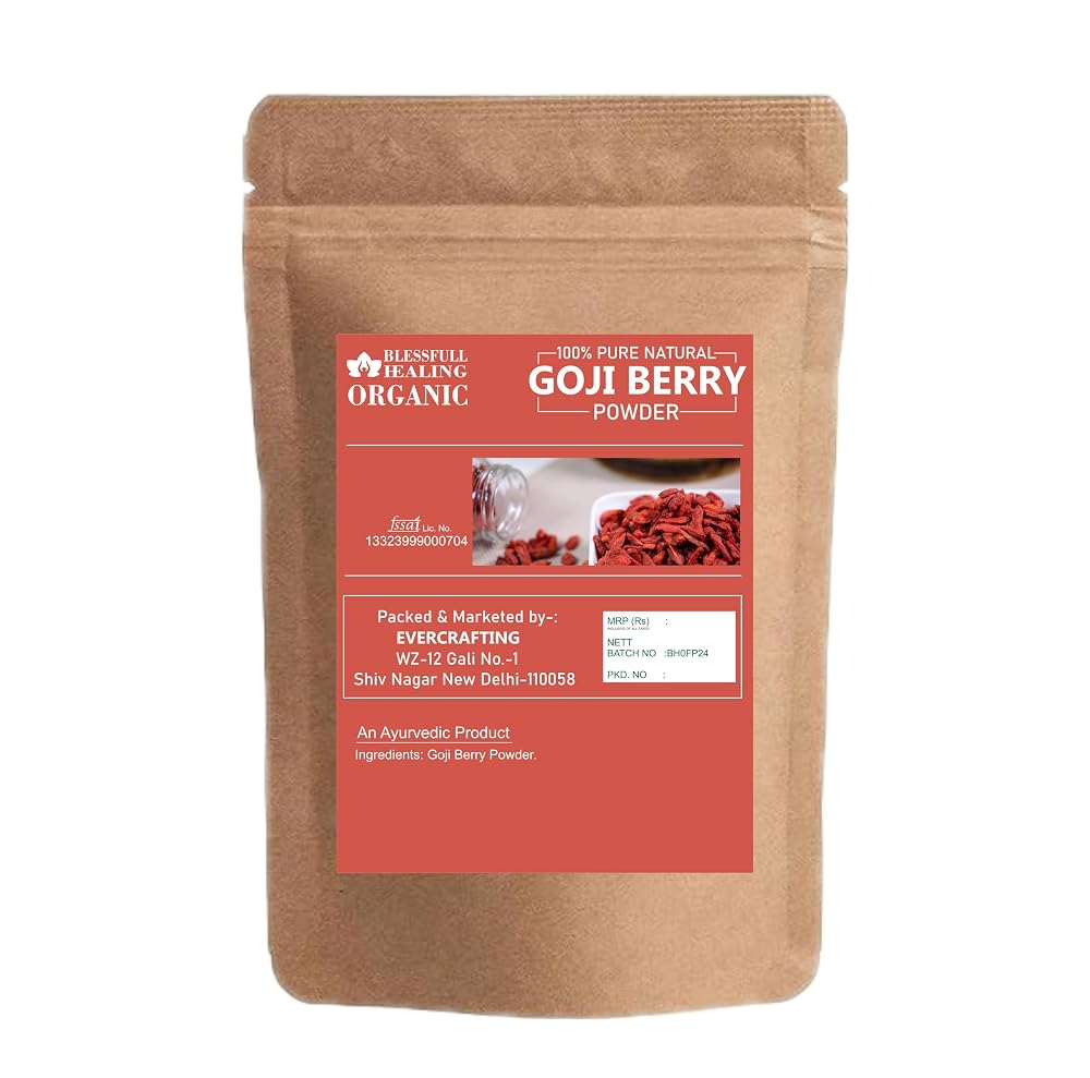 Blessfull Healing Organic Goji Berry Powder 100% Pure Natural 200