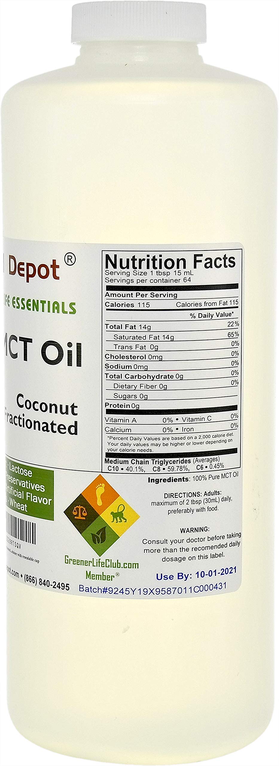 Essential Depot Fractionated MCT Coconut Oil - 160 Fl Oz - image 4