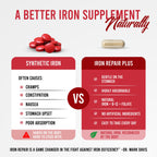 Three Arrows Iron Repair Plus Natural Iron Supplement - 90 Capsules - image 6