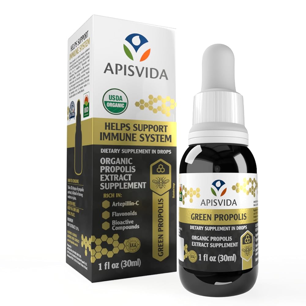 APIS VIDA Organic Green Propolis Extract Propoflex - 1 Fl Oz