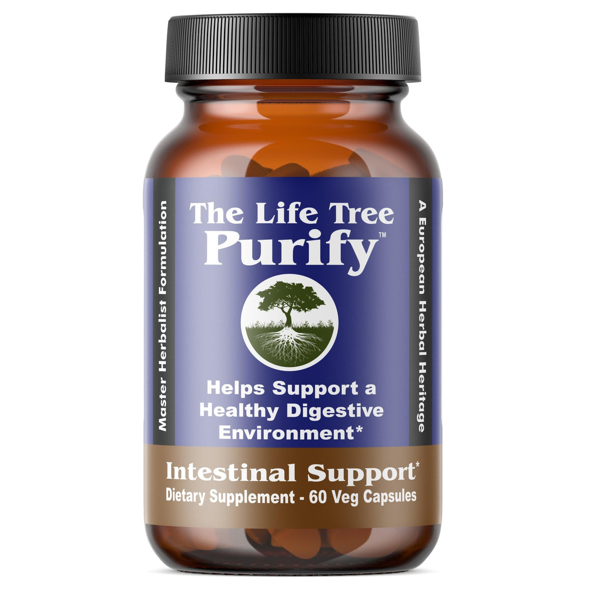 The Life Tree Purify Intestinal Support - 60 Vegetarian Capsules