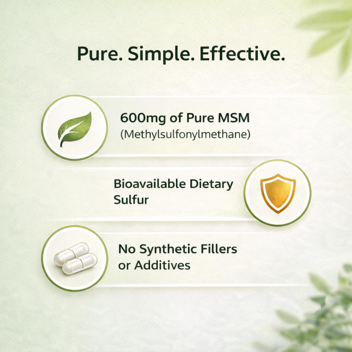 Dr Clark MSM Supplement 600mg - 100 Capsules - image 4