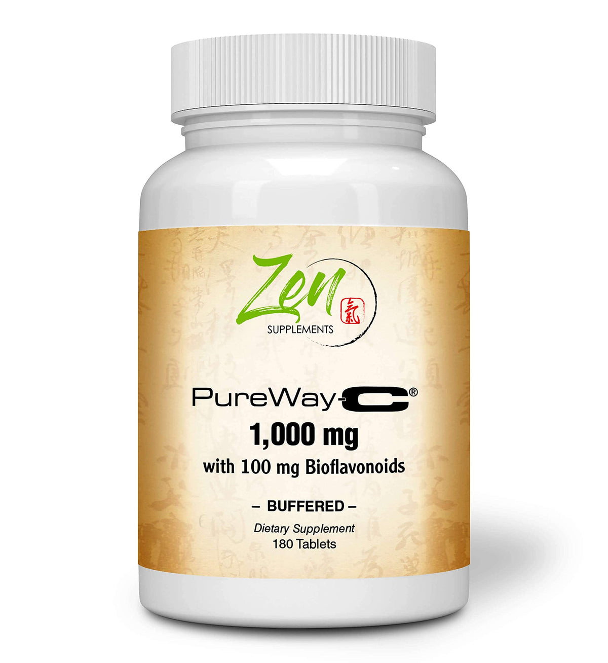 Zen Supplements Buffered Vitamin C 1000mg - 180 Tablets