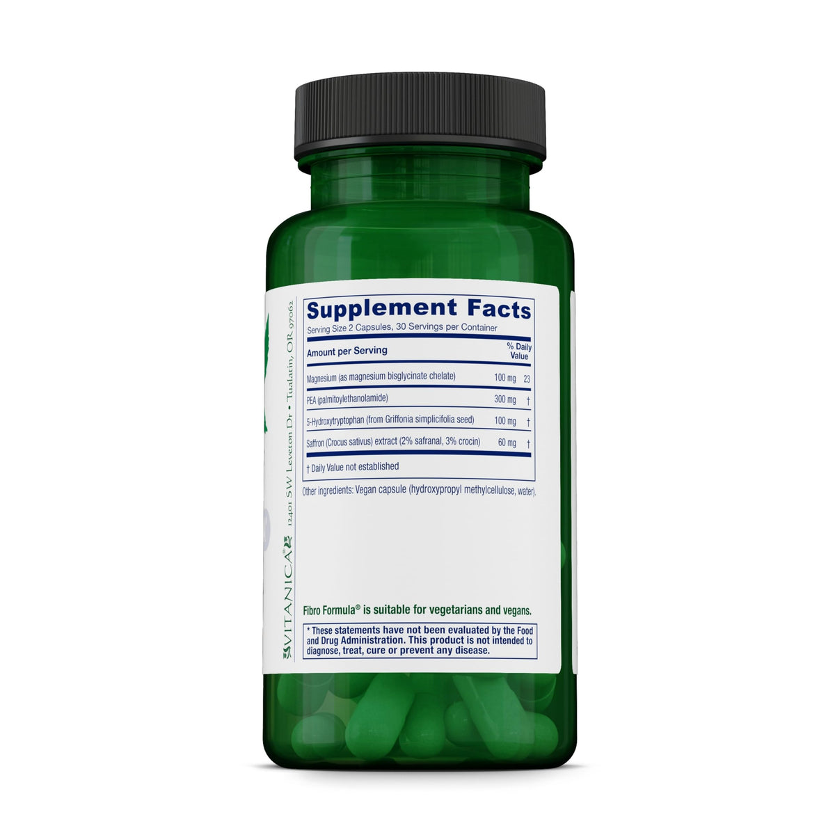 Vitanica FibroFormula, Neuromuscular Support with Pea, Vegan