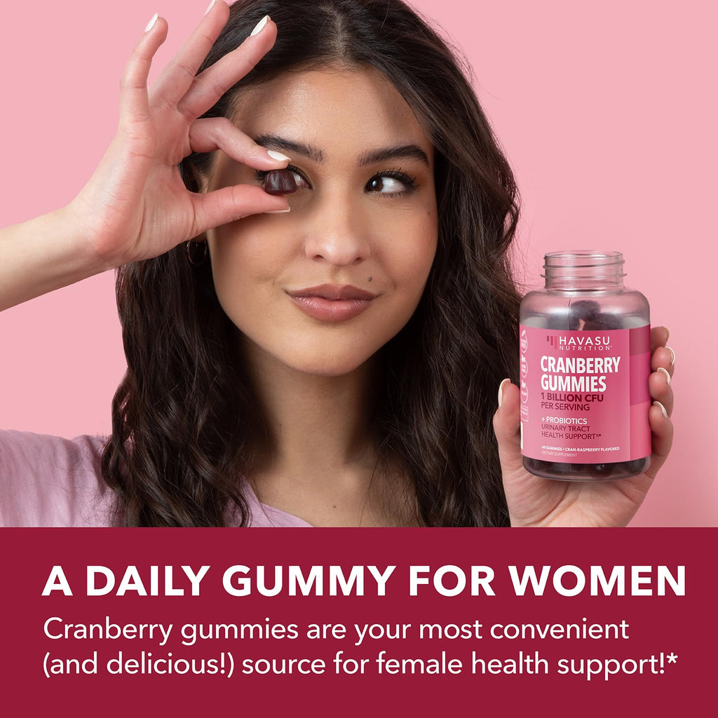 Havasu Nutrition Cranberry Probiotic Gummies Bladder Support - 60 Gummies - image 9