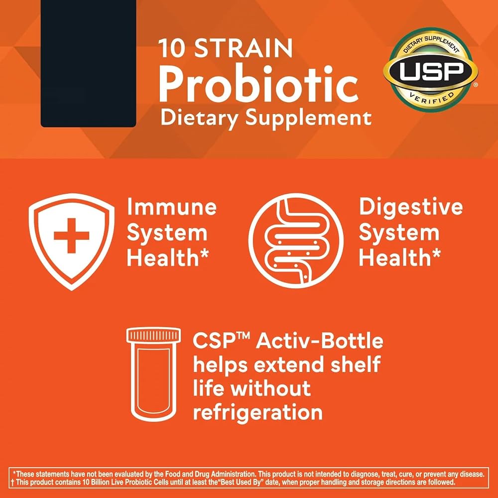 Generic 10-Strain Probiotic Digestive Care Supplement - 84 Capsules - image 4