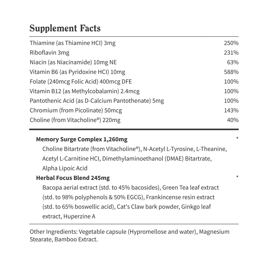Snap Supplements Brain Booster Nootropics - 60 Vegan Capsules - image 8