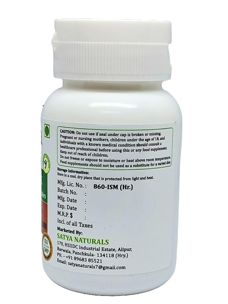 Satya Naturals Fenugreek Forte Capsules 500 mg. 60 Veg. Capsule