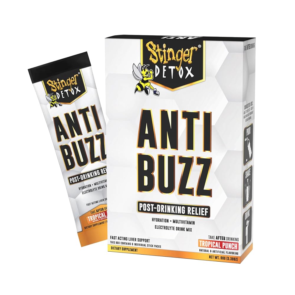 Stinger Detox Anti-Buzz Post-Celebration Drink Mix - 1 Pack