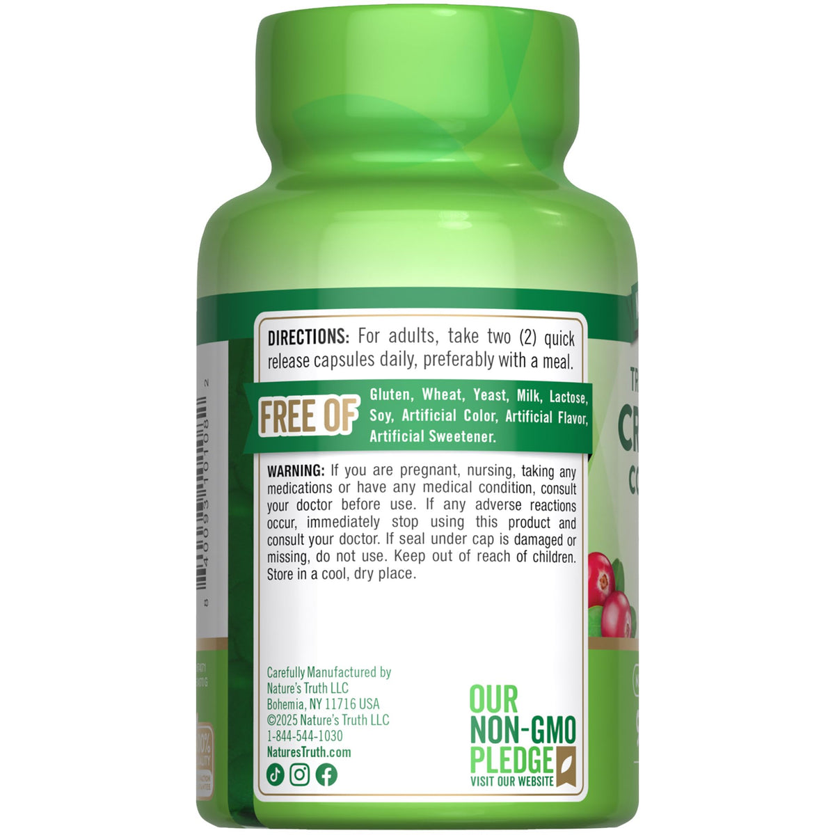 Nature's Truth Cranberry Concentrate Pills with Vitamin C - 90 Capsules - image 7