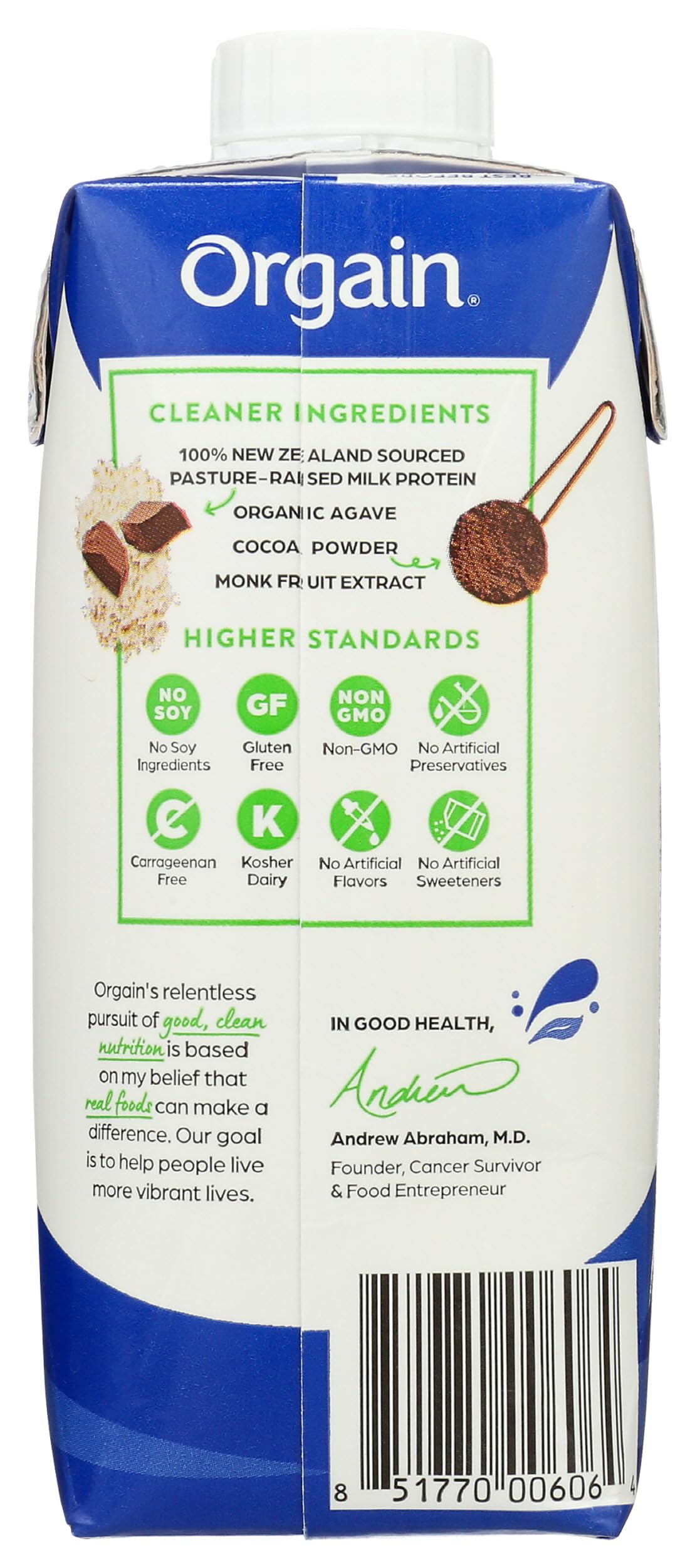 Orgain Whey Protein Shake Chocolate Fudge - 11 oz - image 2