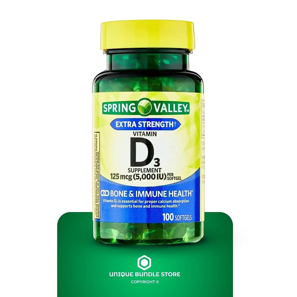 Unique Bundle Store Vitamin D3 5000 IU