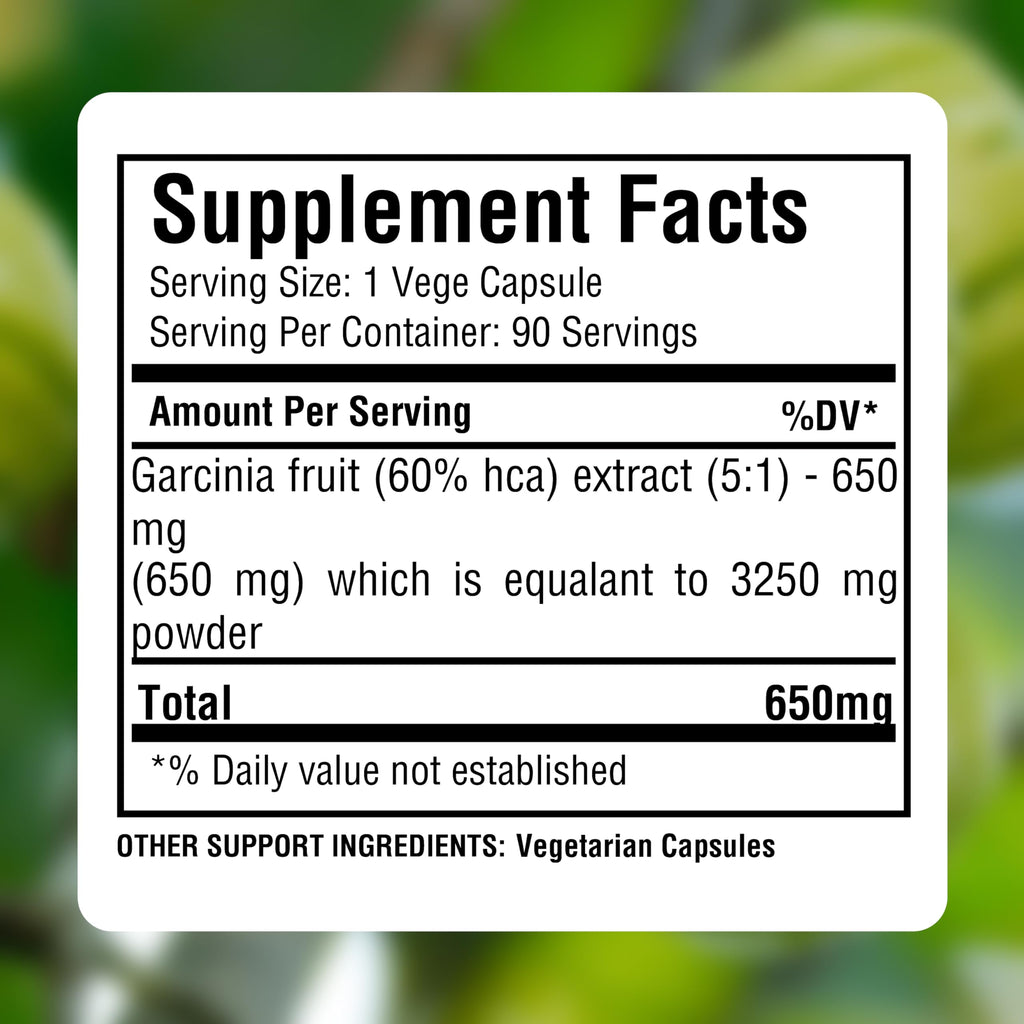 Herbsforever Garcinia Cambogia Extract Supplement - 90 Vegetarian Capsules - image 3