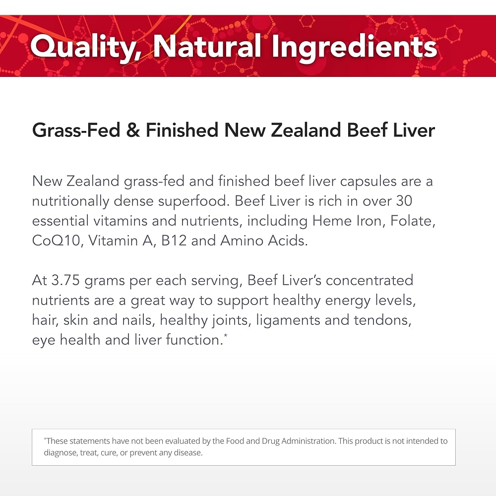 Physician's Strength Beef Liver - 150 Capsules - image 4