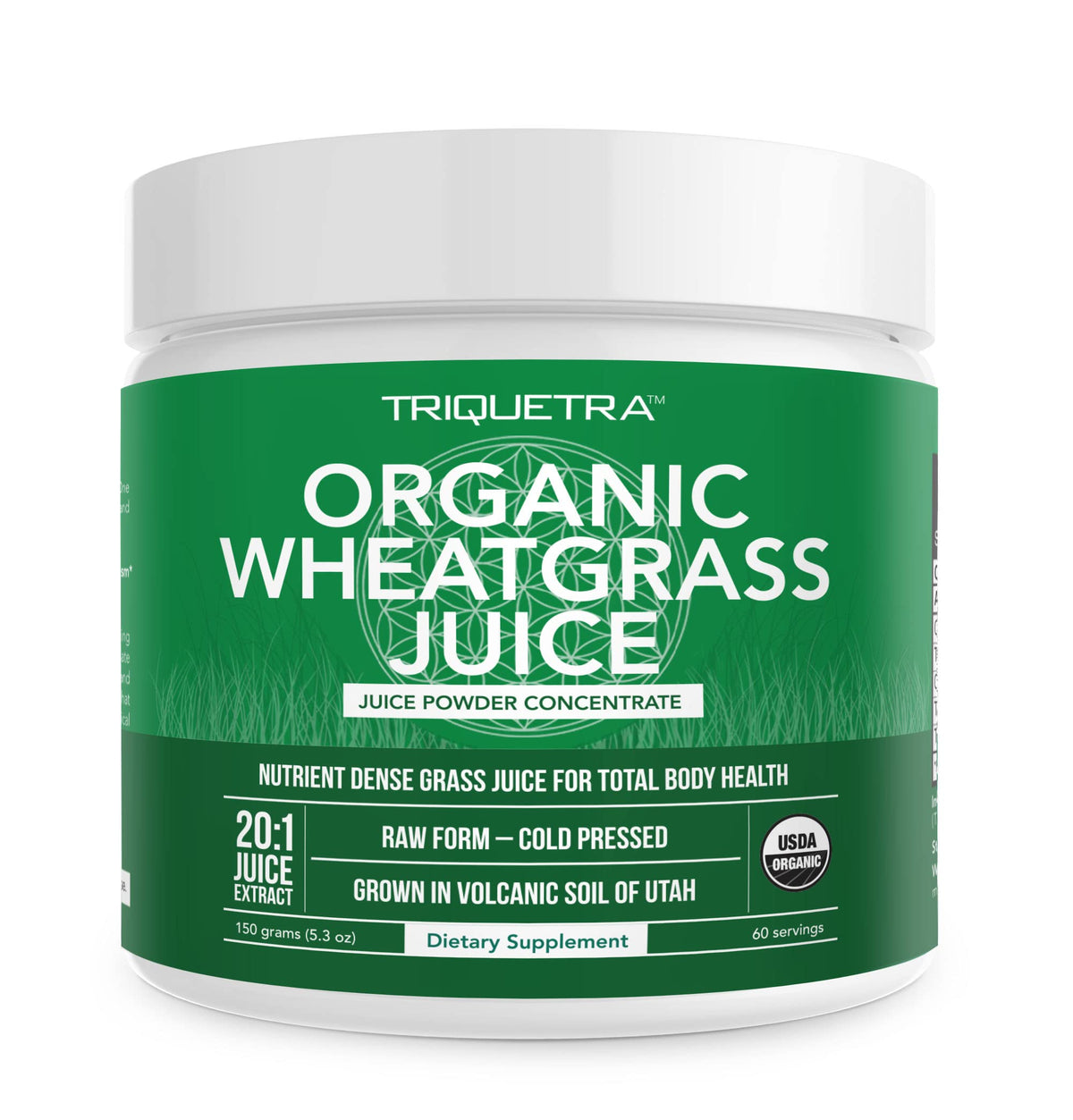 Triquetra Health Organic Wheatgrass Juice Powder - Organic