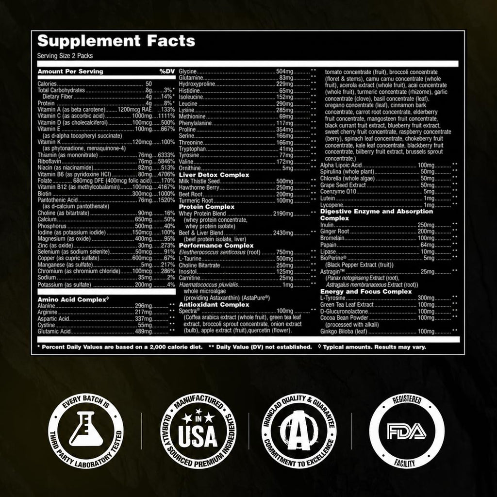 Animal Pak Multivitamin for Men & Women - 44 Packs - image 7