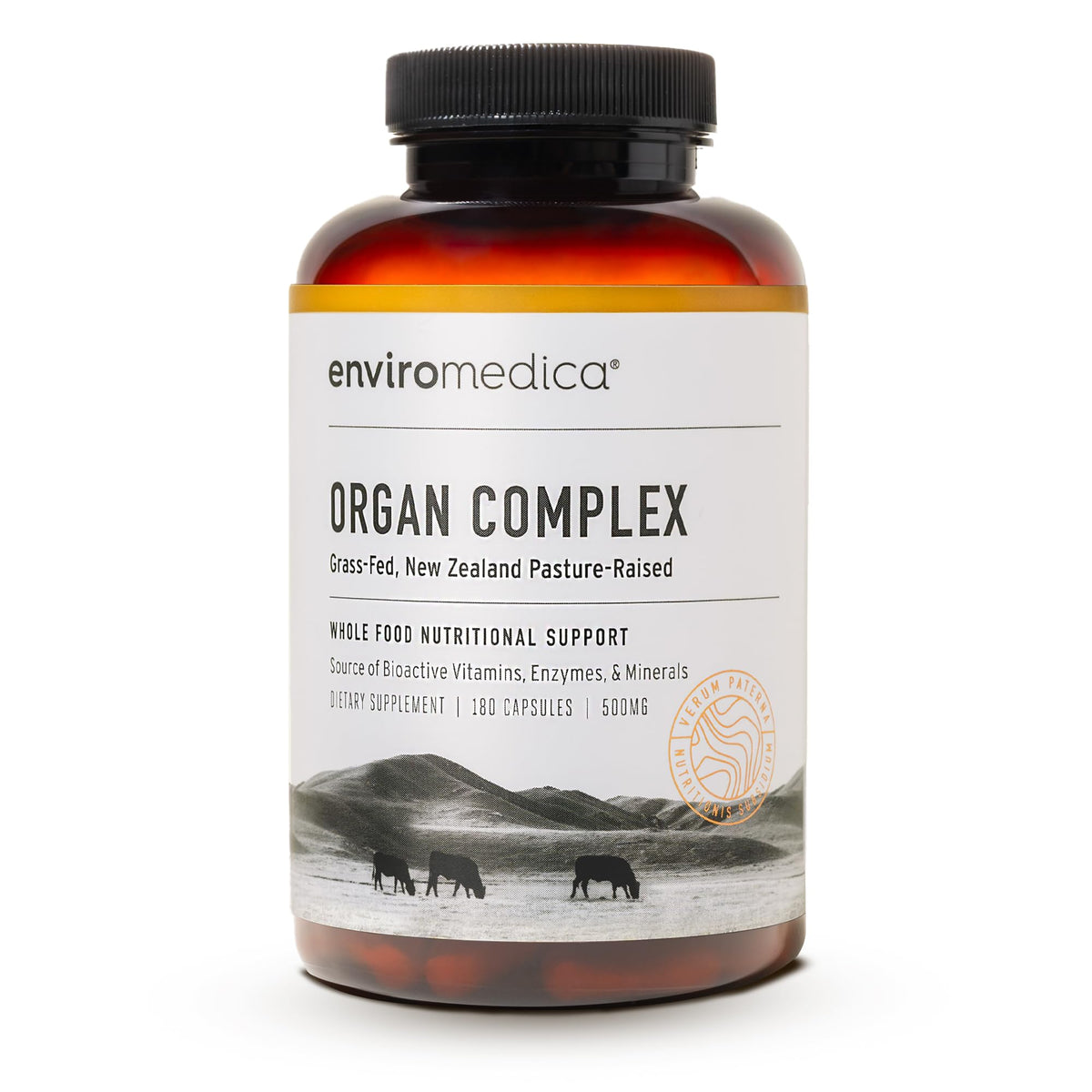 Enviromedica Grass-Fed Beef Organ Complex - 180 Capsules