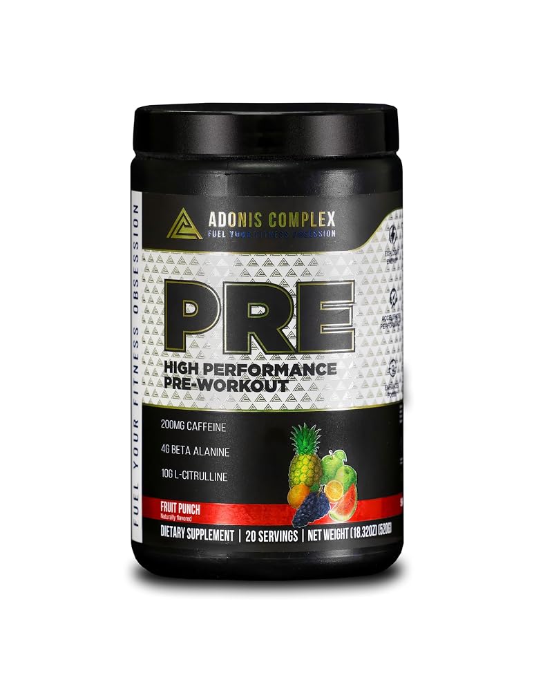 Adonis Complex PRE High-Performance Pre-Workout Powder - Fruit Punch