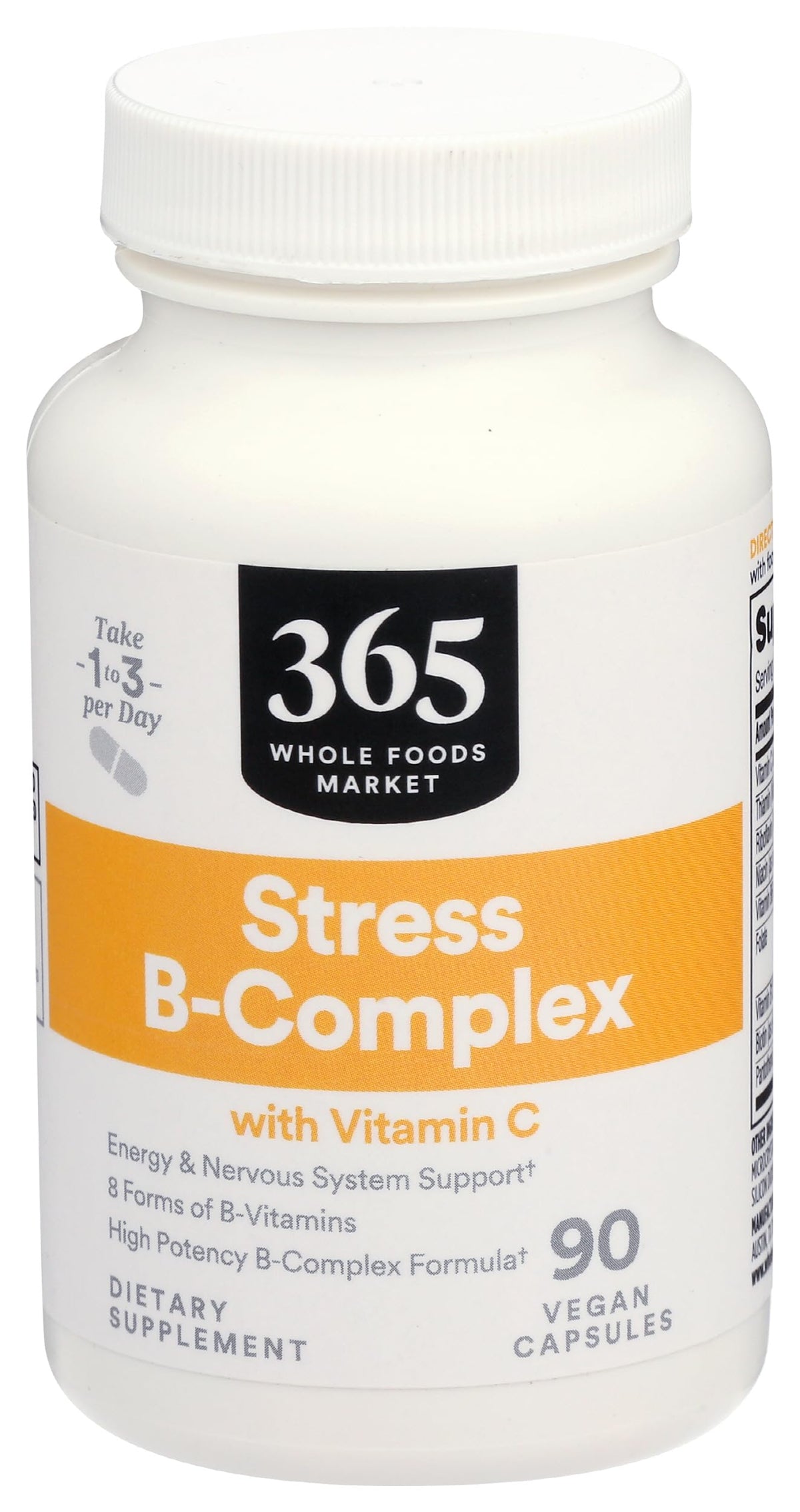 365 by Whole Foods Market Vitamin B Stress Complex - 90 Vegetarian Capsules