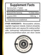 OLANTA TRADE SOLUTION L-Lysine 1000 mg Amino Acid - 100 Capsules - image 5