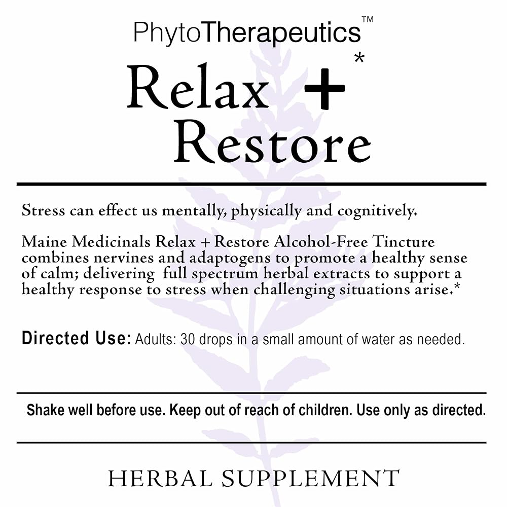 Maine Medicinals Relax + Restore Alcohol-Free Herbal Stress Support - 2 fl oz - image 5