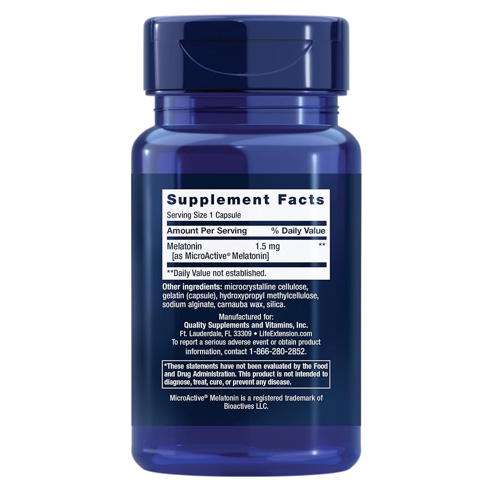 Life Extension Melatonin 300mcg & 1.5mg Sleep Support - 160 Count - image 6
