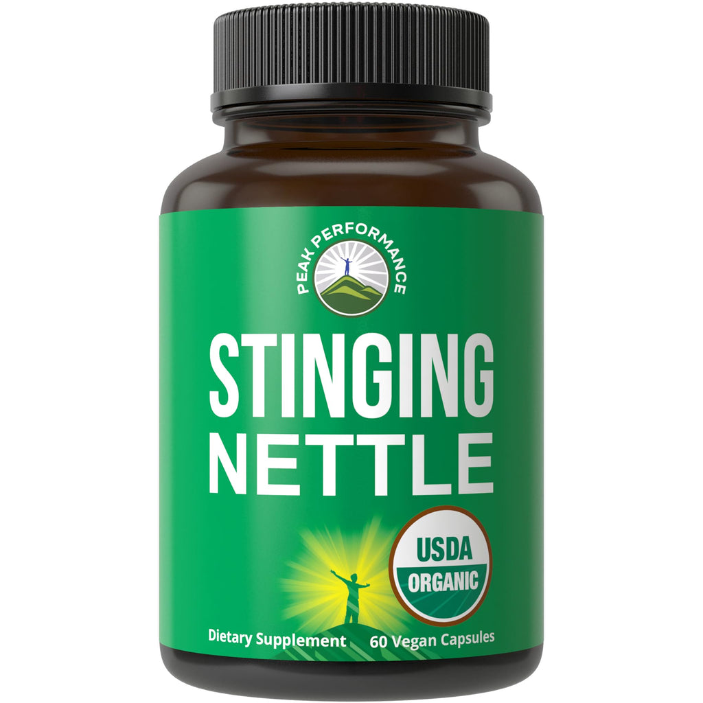 Peak Performance Organic Stinging Nettle Vegan Capsules - 60 Count